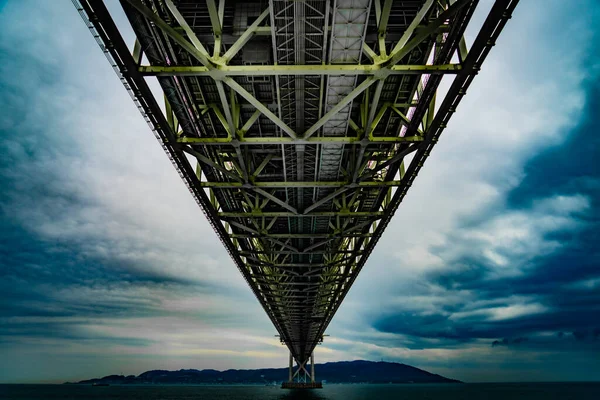 Γέφυρα Akashi Strait Τοποθεσία Akashi City Hyogo Prefecture — Φωτογραφία Αρχείου