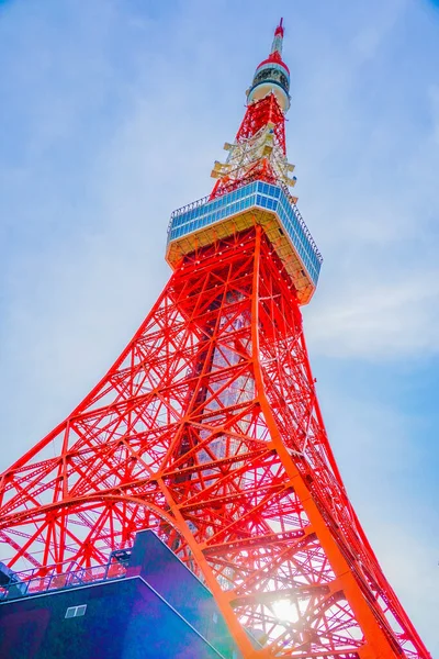 Tokyo Tower Blue Sky Shooting Location Minato Tokyo — Stock Photo, Image