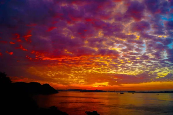 瀬戸内海での夕暮れ 撮影場所 香川県 — ストック写真