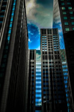 Otemachi ofis bölgesi. Çekim Konumu: Chiyoda Koğuşu, Tokyo