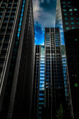 Otemachi ofis bölgesi. Çekim Konumu: Chiyoda Koğuşu, Tokyo