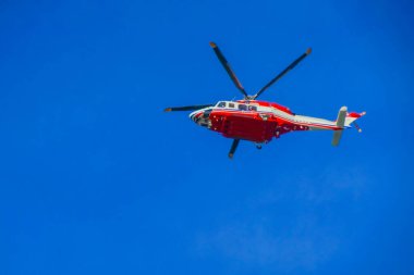 Kurtarma helikopteri (Yokohama için ilk tören). Çekim yeri: Yokohama-şehir kanagawa ili