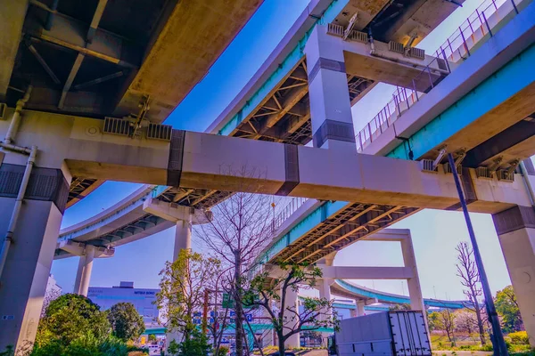 Expressway Elevated Lines Shooting Location Koto Tokyo — Stock Photo, Image