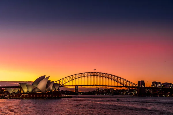 Opera House Harbor Bridge Ubicación Del Disparo Australia Sydney — Foto de Stock