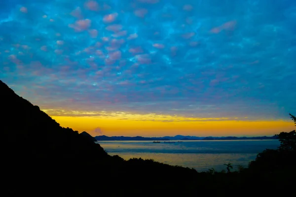 Crepúsculo Mar Interior Seto Localização Tiroteio Prefeitura Kagawa — Fotografia de Stock