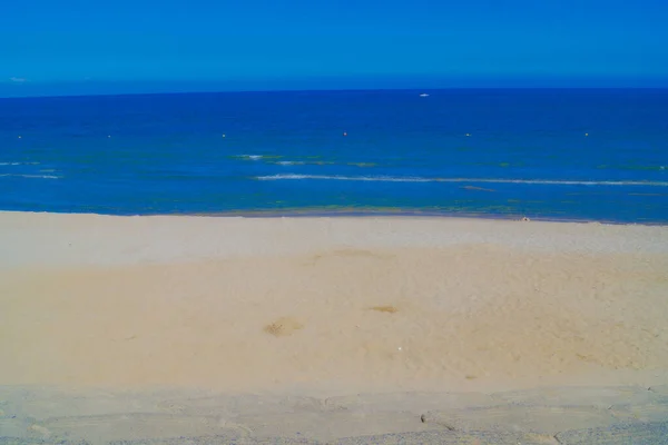 Белые Песчаные Пляжи Море Место Съемки Акита — стоковое фото