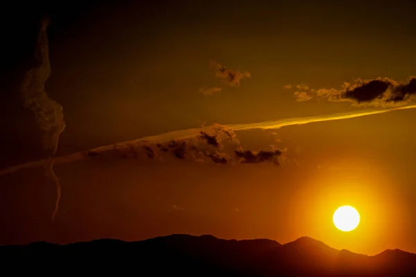 Slunce Zapadá Hor Místo Střelby Seya Jokohama — Stock fotografie