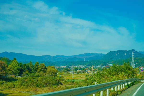 Hegyek Gunma Prefektúrában Lövöldözés Helye Gunma Prefektúra — Stock Fotó
