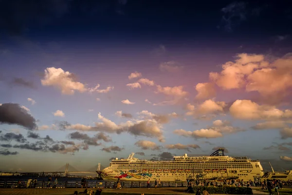 Norwegian Jewel Luxe Cruiseschip Schietplaats Naka Yokohama Shi — Stockfoto
