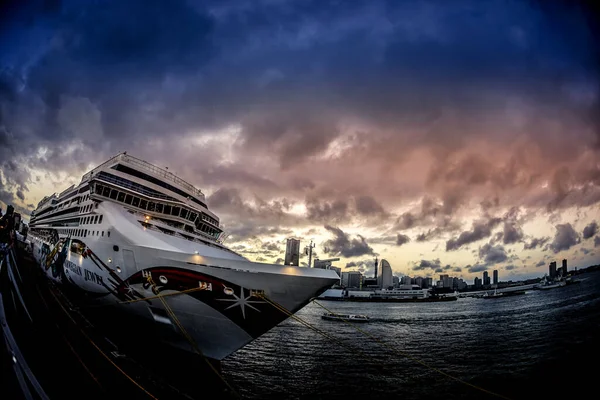 Norsk Juvel Luksus Cruiseskip Skyting Sted Naka Yokohama Shi – stockfoto