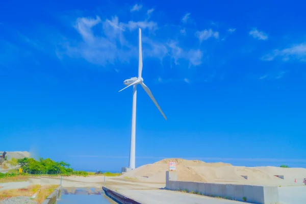 Landscape Wind Power Akita Shooting Location Akita — Stock Photo, Image