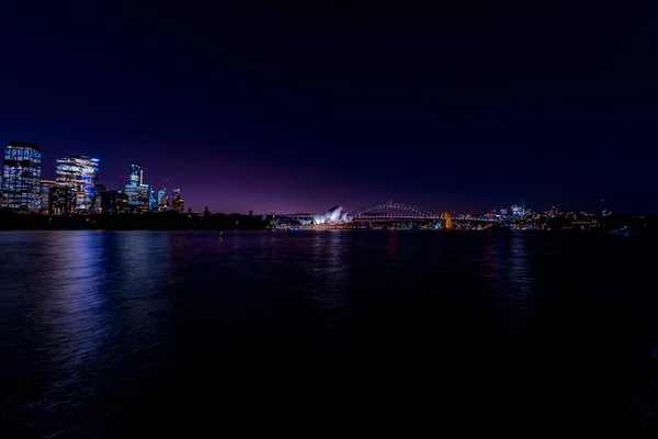 Opera Binası Liman Köprüsü Çekim Yeri Avustralya Sydney — Stok fotoğraf