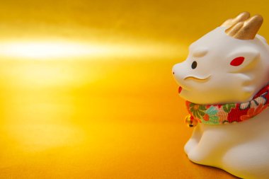 Ejderha yılı için yeni yıl kartı materyali. Çekim yeri: Yokohama-şehir kanagawa ili