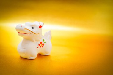 Ejderha yılı için yeni yıl kartı materyali. Çekim yeri: Yokohama-şehir kanagawa ili