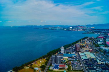 Şehir altyapısı ve sanayi. Çekim Konumu: Kagawa Bölgesi