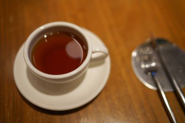 Çay ve tatlı resmi. Çekim yeri: Minato -ku, Tokyo
