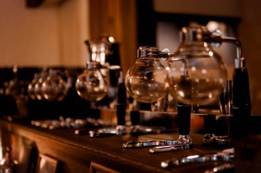 Kafe kahve ekipmanları. Çekim yeri: Kanagawa -ku, Yokohama