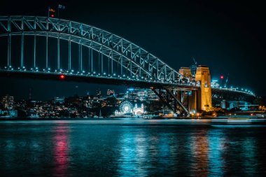 Sydneys gece görüşü. Çekim yeri: Avustralya, Sydney