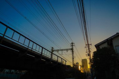Gemi ve deniz manzarası. Çekim yeri: Kanagawa -ku, Yokohama