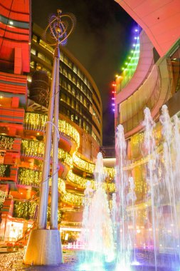 Parlayan gece görüntüsü. Çekim Konumu: Fukuoka Bölgesi