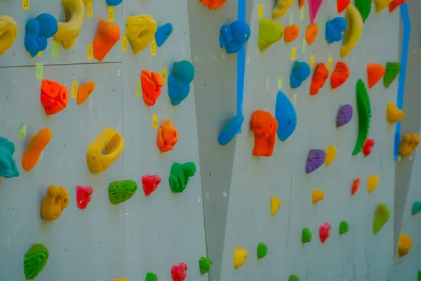 Colorful climbing hold. Shooting Location: Shibuya -ku, Tokyo