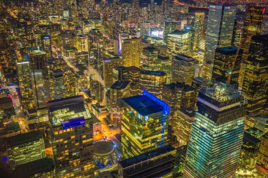 Toronto ışığa sarılı. Çekim Konumu: Toronto