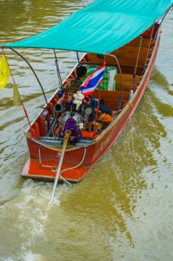 Geleneksel Tayland teknesi. Çekim Konumu: Tayland Krallığı