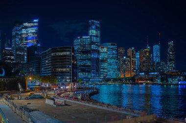 Sydneys gece görüşü. Çekim yeri: Avustralya, Sydney