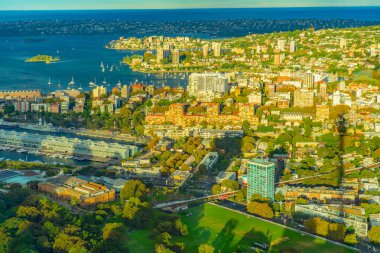 Sydney manzarası (Sydney Kulesi 'nden). Çekim yeri: Avustralya, Sydney