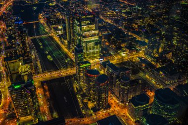 Toronto gece trafiği. Çekim Konumu: Toronto