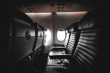 Uçak ekonomik koltuğu. Çekim Konumu: Melbourne