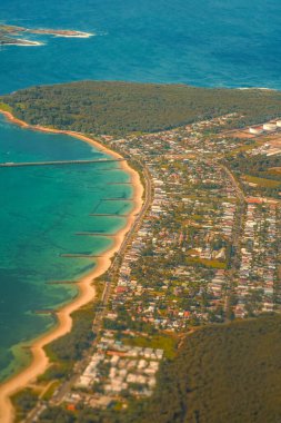 Küçük bir sahil kasabası. Çekim yeri: Sydney, Avustralya