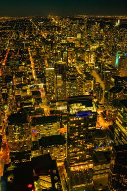 Altın gece manzarası. Çekim Konumu: Toronto