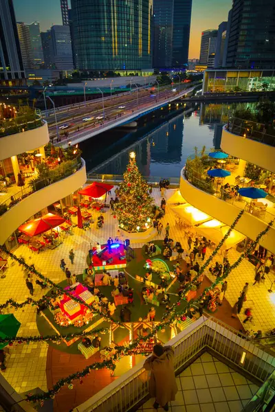 stock image Sunset and Christmas market. Shooting Location: Kanagawa Ward, Yokohama City