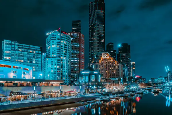 stock image city ??night view. Shooting Location: melbourne