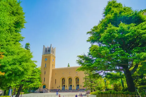 stock image blue sky and historic buildings. Shooting Location: Shinjuku-ku, Tokyo