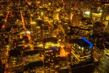 Şehir gece lambaları senfonisi. Çekim Konumu: Toronto