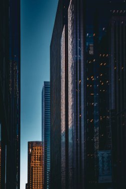 Alacakaranlıkta Toronto binaları. Çekim Konumu: Toronto