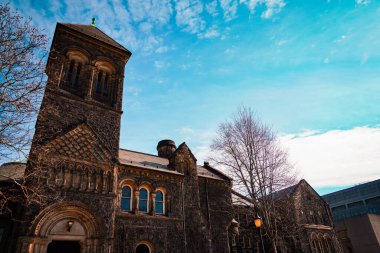 Toronto Üniversitesi taş kulesi. Çekim Konumu: Toronto