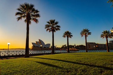 Günbatımı Sydney 'de (Avustralya). Çekim yeri: Sydney, Avustralya