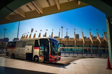 İbn Battuta otobüs durağı. Çekim yeri: Abu dhabi