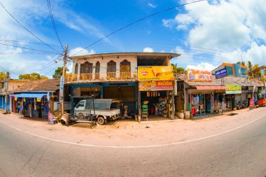 Sri Lanka 'daki köşedeki dükkan. Atış yeri: Sri Lanka, şeker