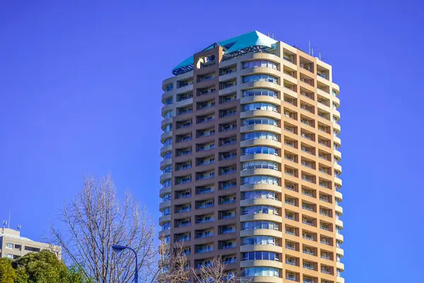 stock image high rise apartment. Shooting Location: Shinjuku Ward, Tokyo