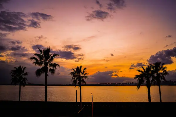 stock image sunset silhouette image. Shooting Location: Chiba prefecture