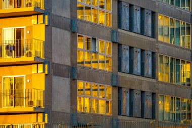 Güneş ışığı alan bir daire. Çekim yeri: Shinjuku Koğuşu, Tokyo