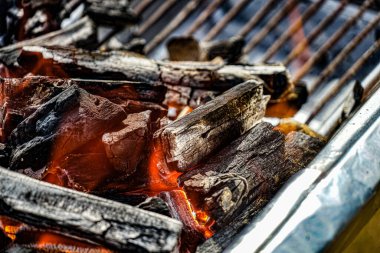 Şenlik ateşi görüntüsü. Çekim Konumu: Koto Ward, Tokyo