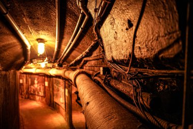 Yeraltı tünel boruları. Çekim Konumu: Toronto