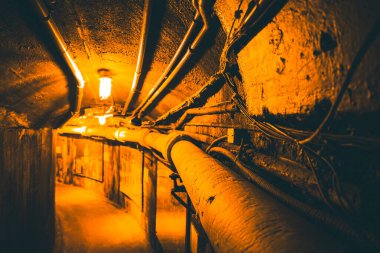 Yeraltı tünel boruları. Çekim Konumu: Toronto