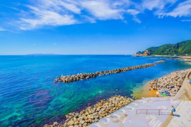 Açık deniz ve tetrapodlar. Atış yeri: Niigata Bölgesi