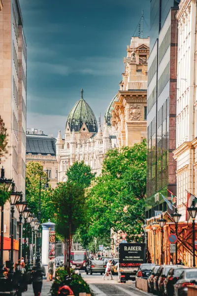 Avrupa mimarisi ve doğasının ahengi. Çekim yeri: Macaristan, Budapeşte